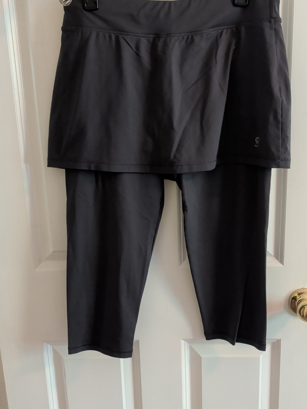 Sofibella Abaza Women's Skort w/Built-In Capri Leggings 13" A-line Skirt Gray XL